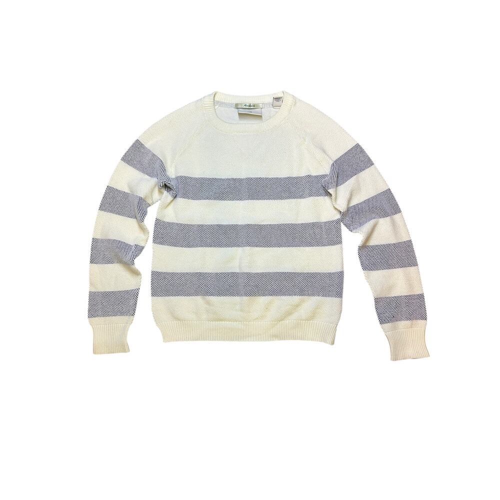 Scotch & Soda Acapulco Blue and White Striped Knit Sweater Women’s Petite Small - Picture 1 of 6